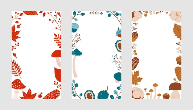 Herfstkleuren plat ontwerp bladeren vector achtergrond herfst illustratie