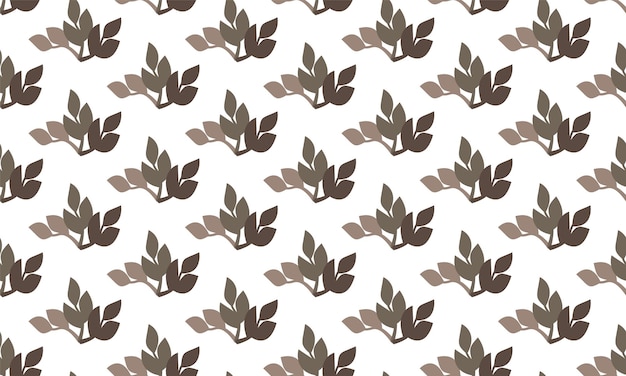 Herhaald patroonontwerp bloemenbladeren bloem naadloos patroon vectorontwerp