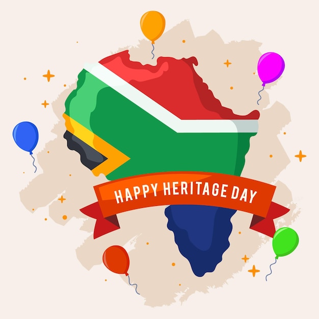 Heritage day balloons and south africa