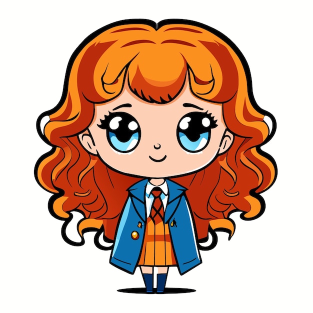 hermione granger vector illustration cartoon