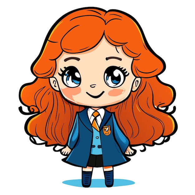 hermione granger vector illustration cartoon