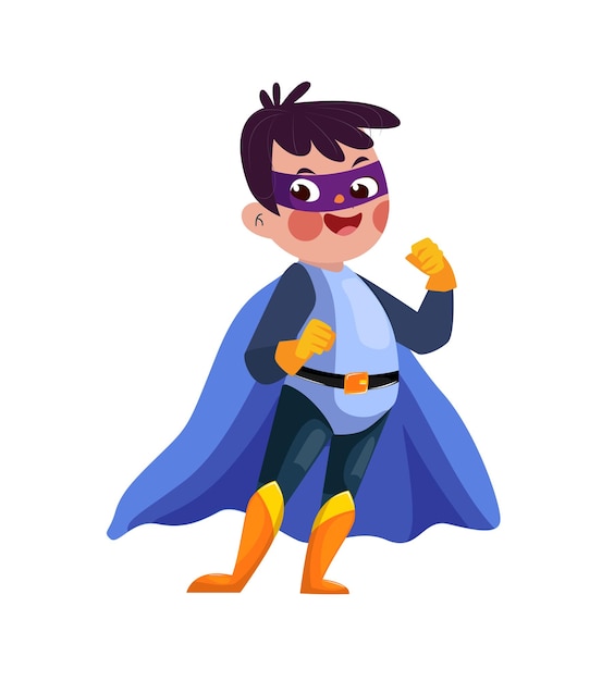 Hero boy icon cute cartoon character sketch