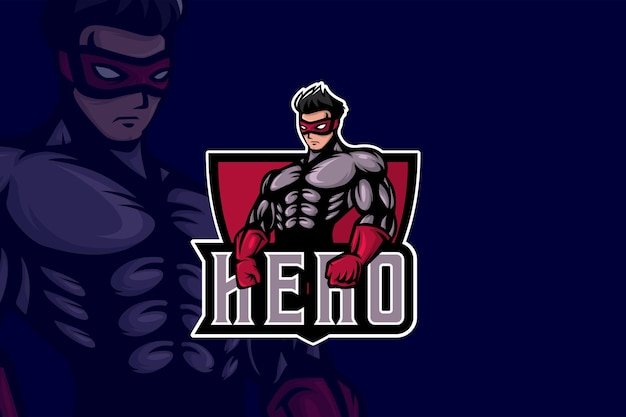 Hero esport- esport logo-sjabloon