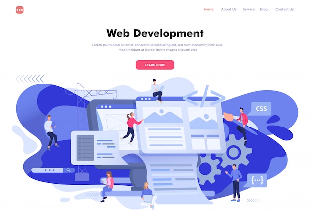 Hero Header Landing Page Webontwikkeling