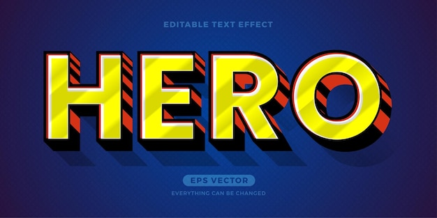 Hero text effect