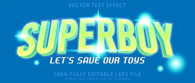 Heroes Editable Text Effect