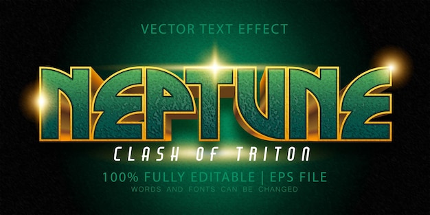 Heroes editable text effect