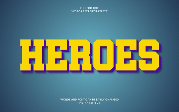 Heroes teksteffect
