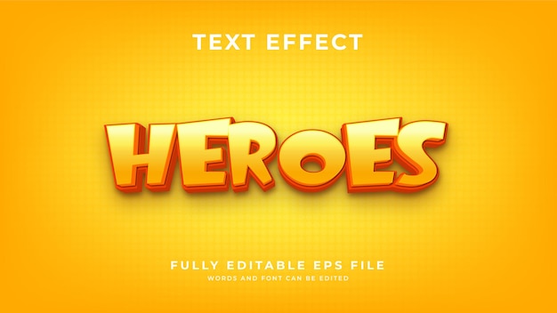 Heroes text effect