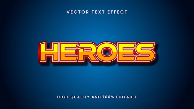 Heroes text effect