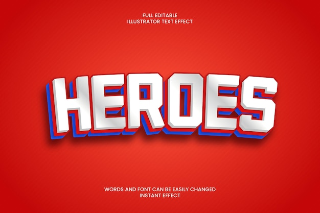 Heroes text effect