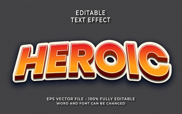 Heroic Text Effect