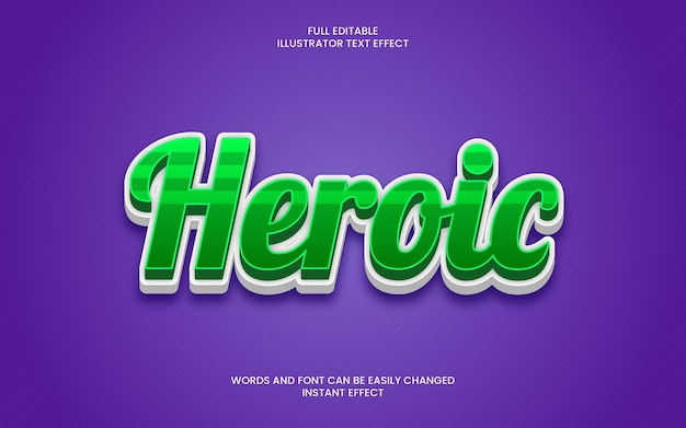 Heroic Text Effect