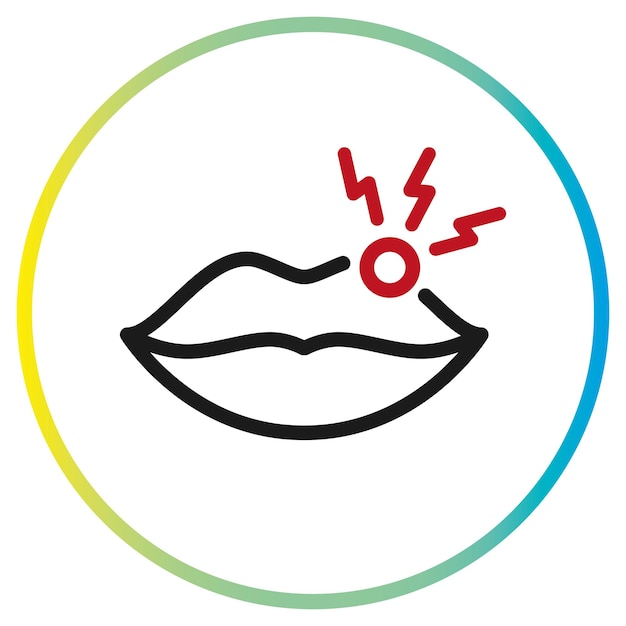 herpes vector icon