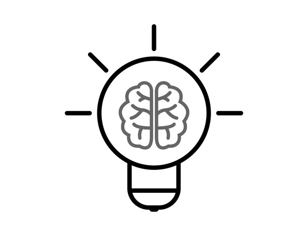 Hersenen en bol symbool logo ontwerp
