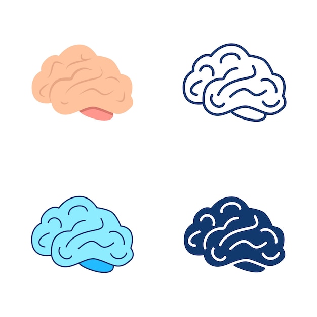 Hersenen pictogramserie