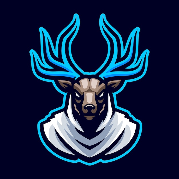 Hertenhoofd mascotte eSports-logo