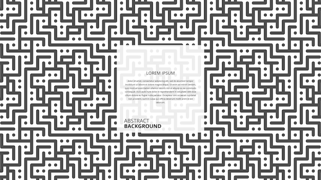 Het abstracte naadloze geometrische patroon van vormlijnen