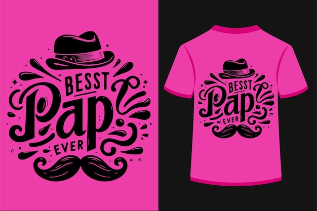 Vector het beste pap t-shirt ontwerp ooit.