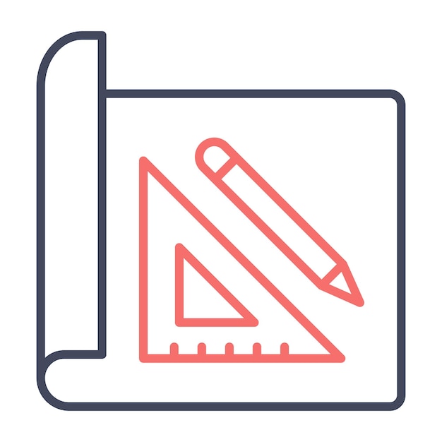 Het bestuderen van geometrie vector illustratie stijl