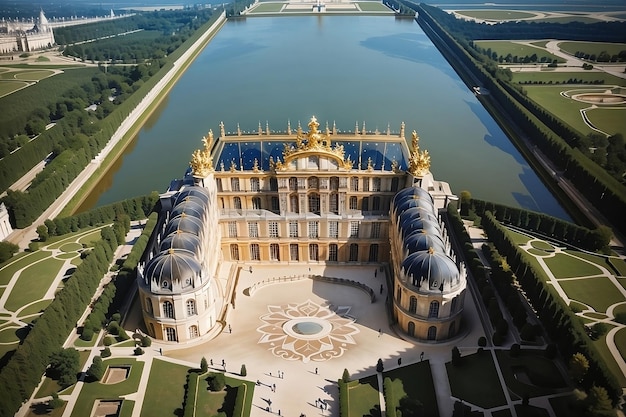 Het erfgoed van monumenten in de oude stad en oude monumenten ontrafelen Paleis van Versailles Parijs