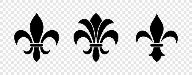 Vector het fleur de lis symbool toont een lelie