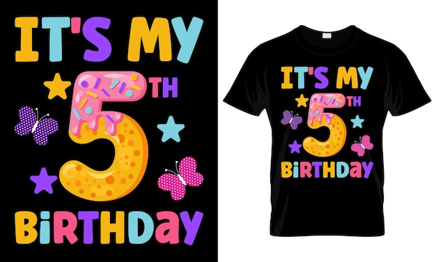 Het is mijn verjaardag T-shirtontwerp voor kinderen