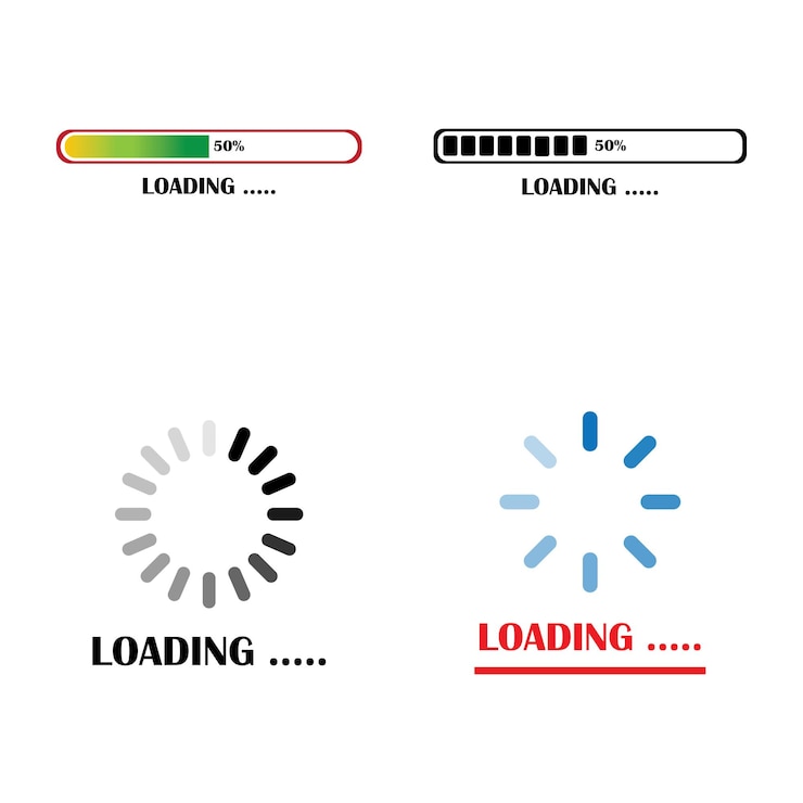 Vector het laden van het icoon logo vector ontwerp sjabloon