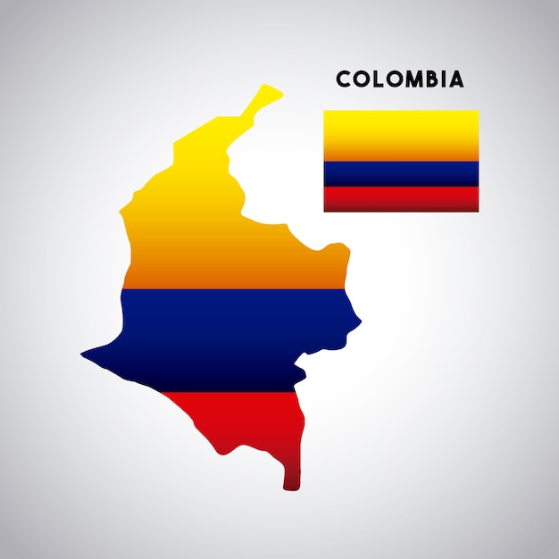 Het landontwerp van colombia