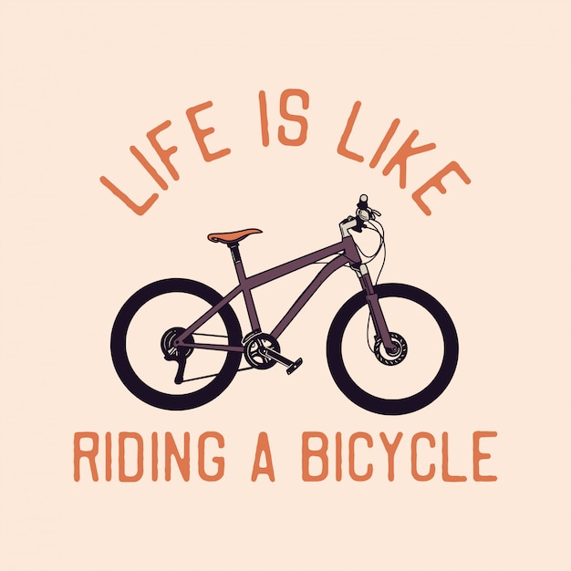 Het leven is als fietsen