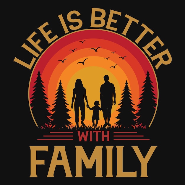 Het leven is beter met het ontwerp van een familiet-shirt