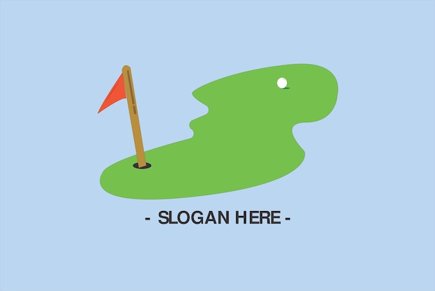 het logo icoon veld golf voor logo sjabloon