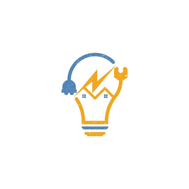 het logo-ontwerp voor de zakelijke service voor elektrische aannemers