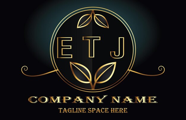 Het logo van etj letter