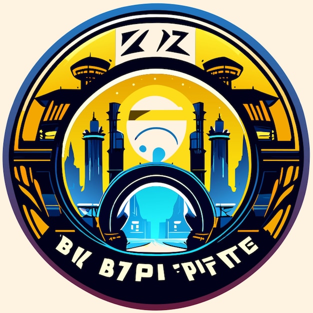 het logo voor bisiklet pazar en futuristisch