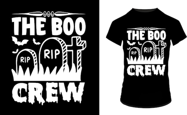 het meest exclusieve Halloween-t-shirtontwerp van de boo crew