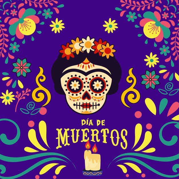 Het Muertos-ontwerp herdenkt de Dag der Doden