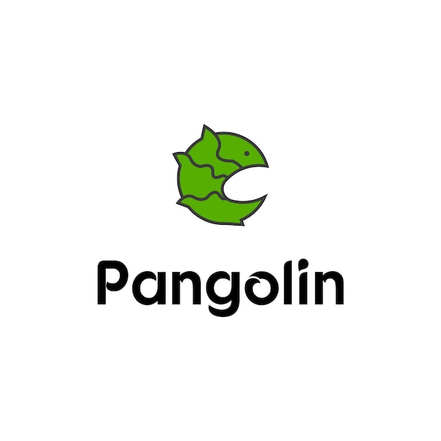 Het pangolin-logo is eenvoudig en schoon