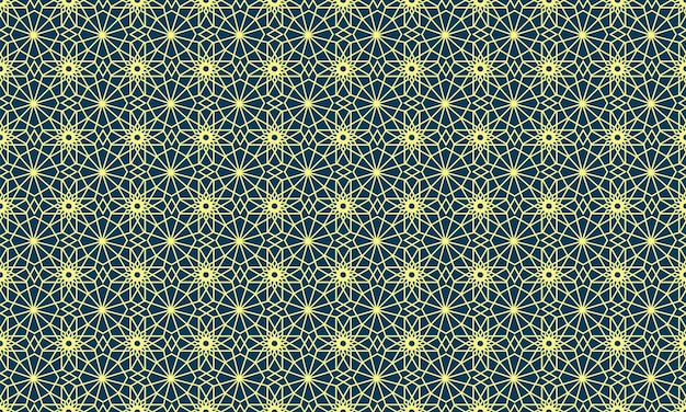 het patroon van de bladeren en bloemen op een blauwe achtergrond