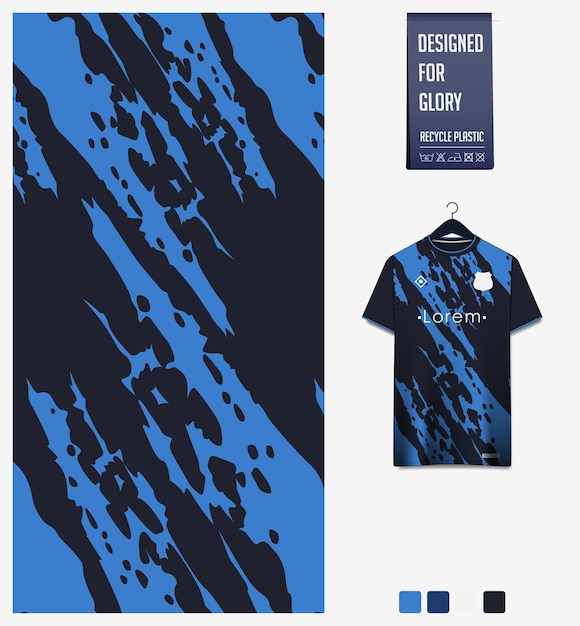 Het patroonontwerp van voetbaljersey abstracte patroontextiel