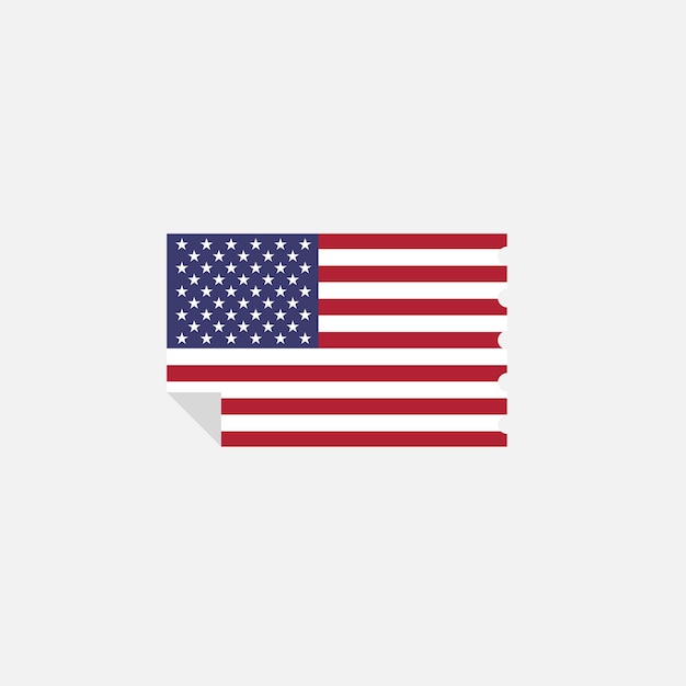 Het pictogram van de vlag van Amerika