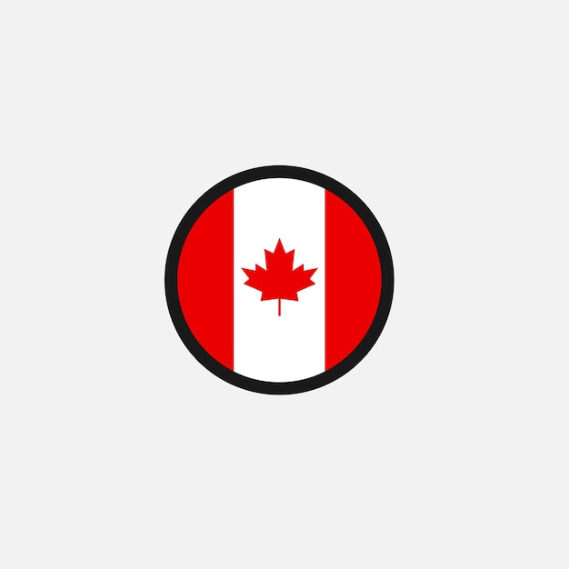 Het pictogram van de vlag van Canada