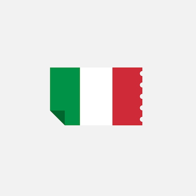 Het pictogram van de vlag van italië