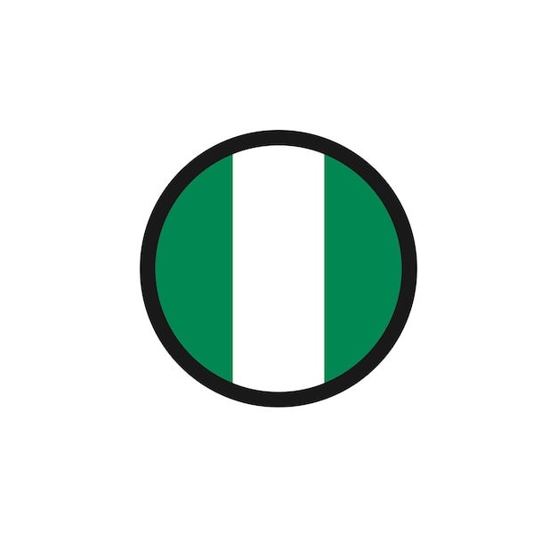 Het pictogram van de vlag van Nigeria