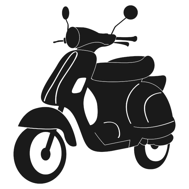 het scooter pictogram logo vector illustratie ontwerp