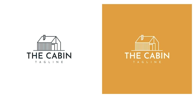 Het sjabloonontwerp voor de afbeelding van het logo van de cabine