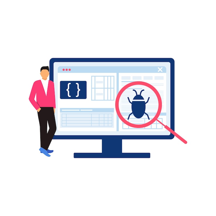 Vector het systeem heeft een virus.