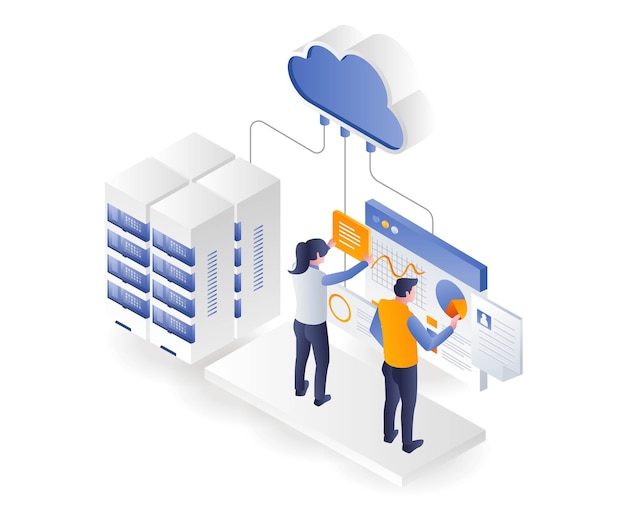 Het team verzamelt analysegegevens van cloudservers