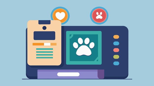 Vector het ultieme hulpmiddel voor huisdierklinieken deze biometrische scanner stroomlijnt de identificatie en