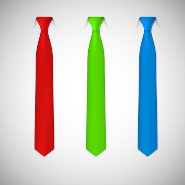 Vector het verzamelen van gekleurde stropdassen